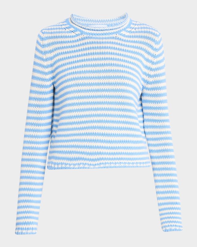 Marina Fine Stripe Crewneck Sweat